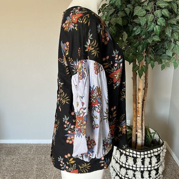 LOFT Puff Sleeve Printed Blouse - Picture 4 of 7